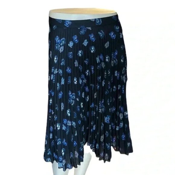 Prada pleated floral skirt sz 46 - Picture 1 of 7